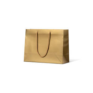 Matte Laminated Paper Carry Bags: Laminated Matte Ruby - Gold
