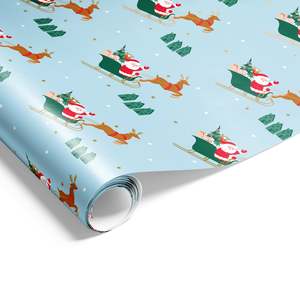 Christmas Wrapping Paper: Santas Sleigh Wrap