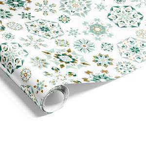 Christmas Wrapping Paper: Xmas Kaleidoscope Wrap Rivergum Gold