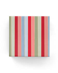 Merry Stripes Wrap Red French Blue Pistachio