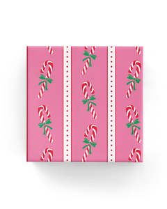 Christmas Collection: Candy Canes Wrap Pink Red Green