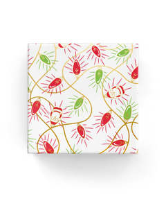 60cm Xmas Lights Wrap Gold Red Green