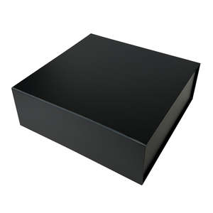 Collapsible Hamper Boxes: Black Gift Box with Magnetic Close Medium - 15/Ctn