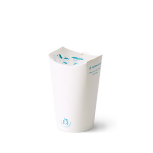 12oz White Kraft The Good Cup - 1000/Ctn