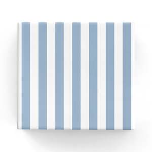 Cafe Stripes on Matte Wrap French Blue