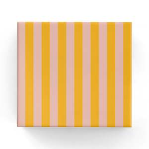 2025 Everyday Wrap Range: Two Colour Stripe in Matte Dusty Pink/Mustard