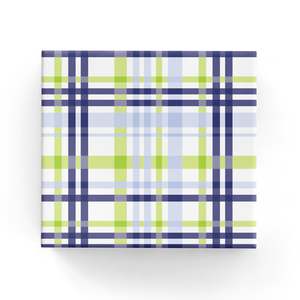 2025 Everyday Wrap Range: Madras Check Wrap Navy/Green
