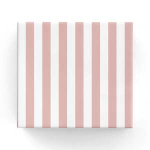 2025 Everyday Wrap Range: Cafe Stripes on Matte Wrap Dusty Pink