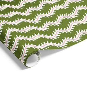 Vine on Matte Olive/Pink