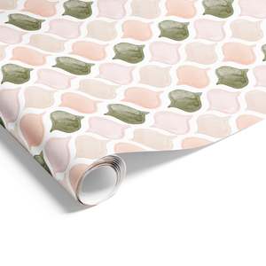 Best Selling: Ogee Fresco on Matte Olive/Pink