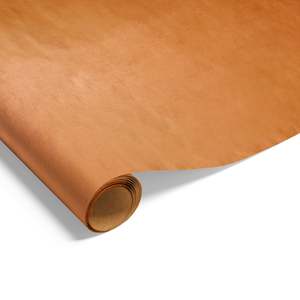 Plain Colours: 60cm Metallic Copper on Kraft Wrap