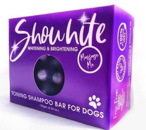 SHOWHITE Shampoo Toning Whitening Bar for DOGS