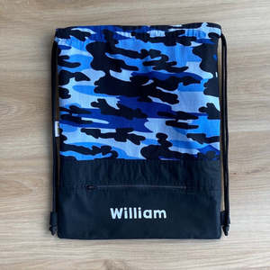 Products: Camo Blue, Personalised Swim Bag - Collections – bee Moore