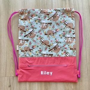 Sloths On A Tree, Personalised Swim Bag - Collections – bee Moore