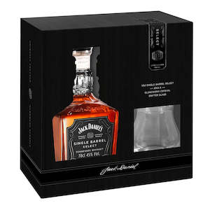 Jack Daniels Single Barrel 700ml + Glass