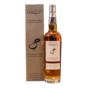 Brandy Cognac: Tariquet Folle Blanche Armagnac 8yo 700mL