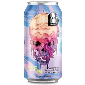 Beer Style: One Drop Brewing Tap In Passionfruit, Mango & Yuzu Florida Weisse 440mL
