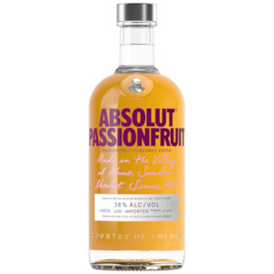 Vodka: Absolut Passionfruit 700mL