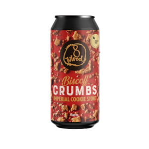 8 Wired Brewing: 8 Wired Biscoff Crumbs Imperial Cookie Stout 440mL
