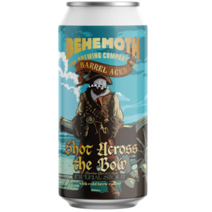 Behemoth Shot Across the Bow Imperial Stout Aged in Bourbon Barrels with Cold Br&hellip;