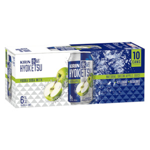 Ready To Drink: Kirin Hyoketsu Vodka Green Apple 10x330mL