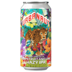 Urbanaut First Press 14 Grapefruit and Lime Hazy IPA 440mL