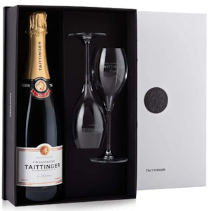 Christmas Gift Ideas: Taittinger Brut NV + 2 Glasses Gift Pack