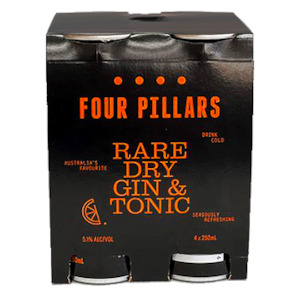 Four Pillars Rare Dry G&T 4x250ml