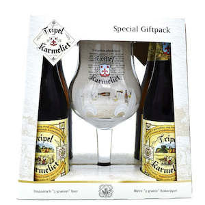 Tripel Karmeliet 4x330ml Bottles & Glass Gift Set