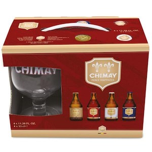 Christmas Gift Ideas 1: Chimay Quadrilogy Gift Pack 4x330ml & Glass