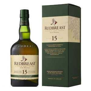 Irish Whiskey 1: Redbreast 15yo Single Pot Still Irish Whiskey 700ml