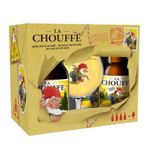 La Chouffe Gift Set 4x330ml + 1x Glass 330mL