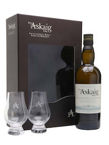 Port Askaig 8yo 700mL Giftpack w 2x Glasses