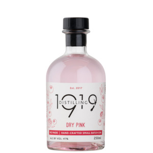 1919 Distilling Dry Pink Gin 250mL