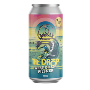 Lager Pilsner: 8 Wired The Drop West Coast Pilsner 440mL