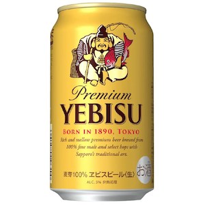 Lager Pilsner: Yebisu Premium Beer 4x350mL