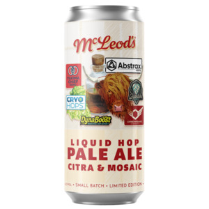 Mcleods Brewery Of The Month: Mcleod's Liquid Hop Cryo Abstrax Pale Ale 440mL