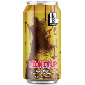 One Drop Brewing Tick It Up Triple Berry Fruited Sour 440mL