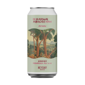 Beer: Heyday Autumn: Rhubarb Farmhouse Ale 440mL