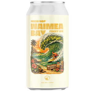 Craft Beer: Mount Brewing Waimea Bay Fresh Hop Foggy IPA 440mL