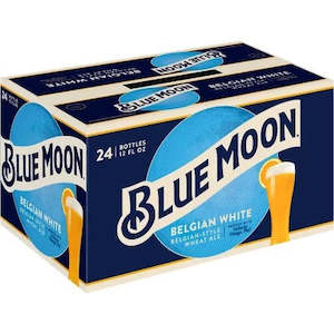 Wheat Beer: Blue Moon Belgian White Ale 355ml 24pk