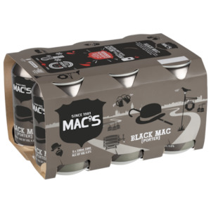 Porter: Macs Black Porter 330ml 6pk