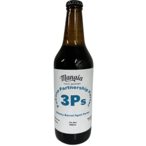 Porter: Manaia Three Ps Whisky Barrel Aged Porter 500ml