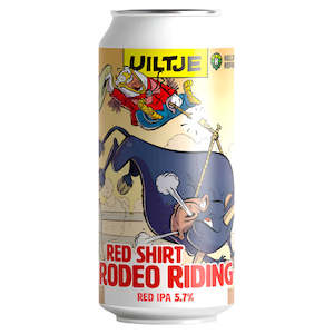 Craft Beer From The Netherlands: Uiltje Red Shirt Rodeo Riding Red IPA 440ml