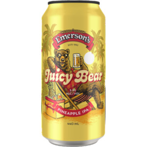 Ipa: Emersons Juicy Bear Pineapple IPA 440ml