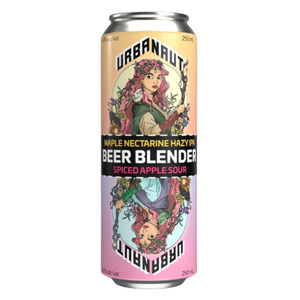 Beer: Urbanaut Beer Blender Maple Nectarine Hazy IPA x Spiced Apple Sour 2x250ml