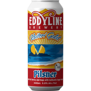 Lager: Eddyline Kaitere Gold Pilsner 440ml