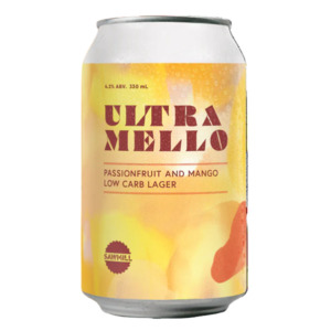 Sawmill Ultra Mello Passionfruit & Mango Low Carb Lager 330ml