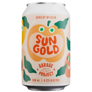 Wheat Beer: Garage Project Sungold Apricot Witbier 330ml