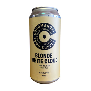 Pale Ale: Coromandel Town Supply Blond White Cloud Belgian Pale Ale 440ml
